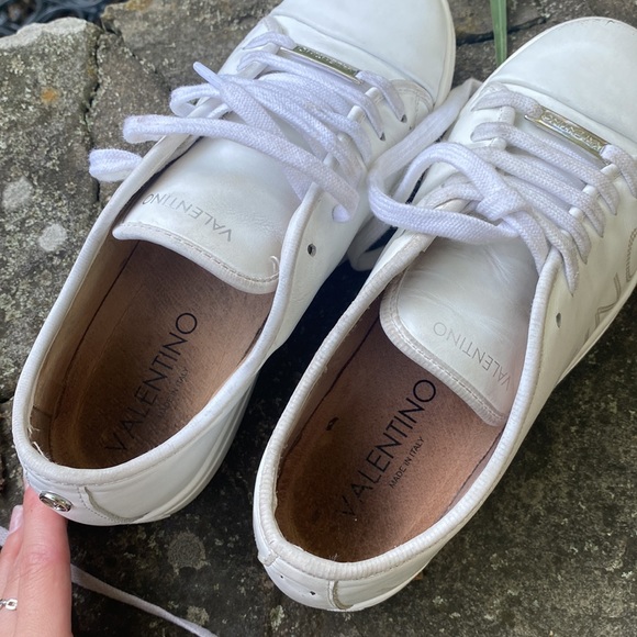 Valentino dalia white leather platform sneakers - Picture 13 of 15